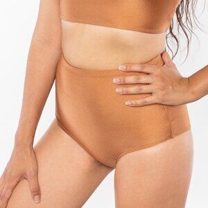 Los Angeles Apparel | M | Women | Brown Classic High Waist Bikini Bottom